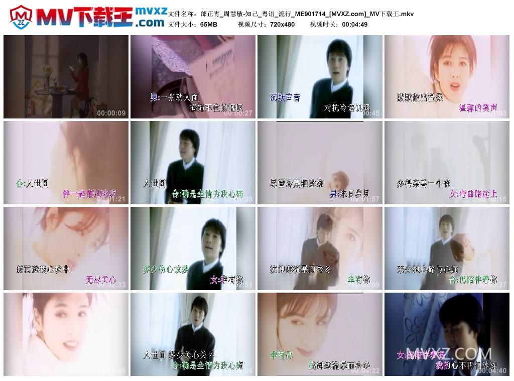 邰正宵_周慧敏-知己_粤语_流行_ME901714